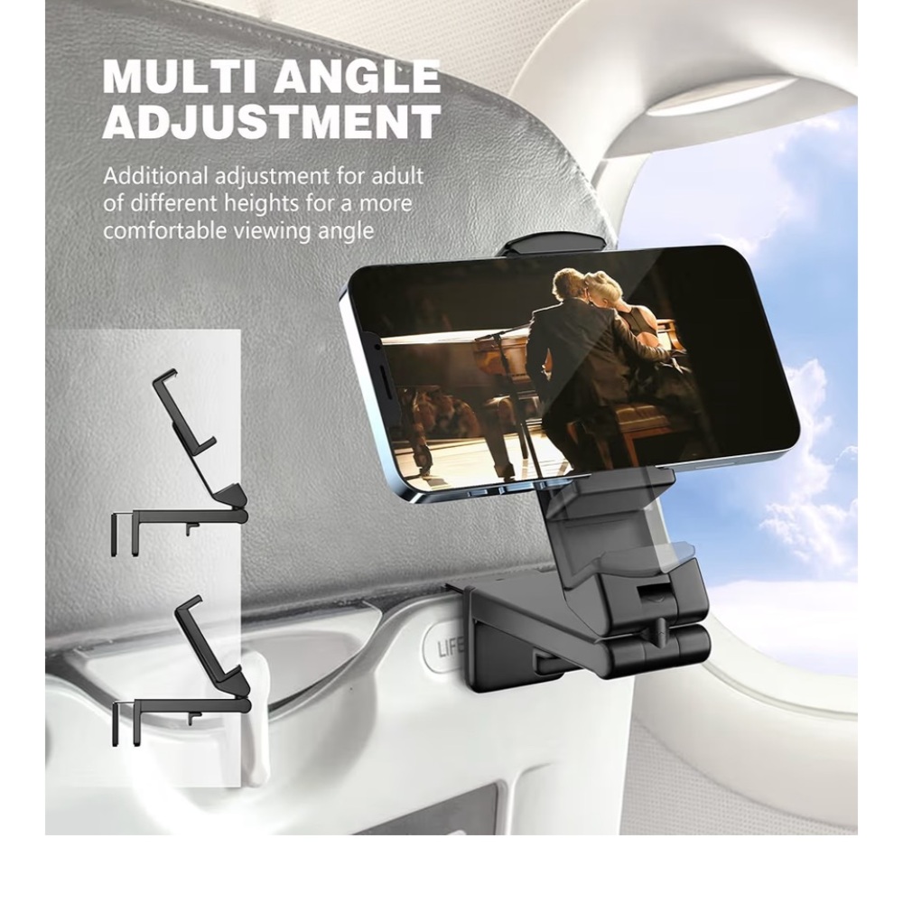 Perilogics Universal in Flight Airplane Phone Holder Mount - Brand New!